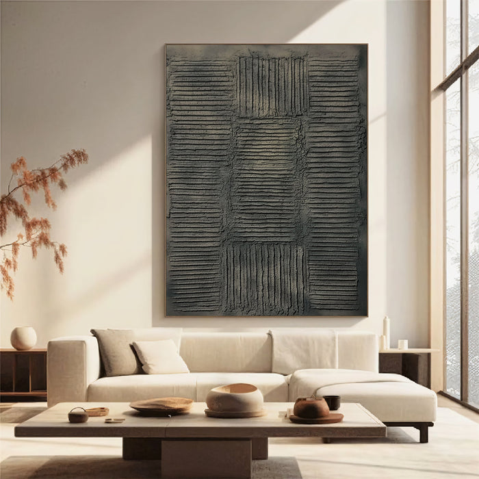 Textured Charcoal Depth | Gray Layers