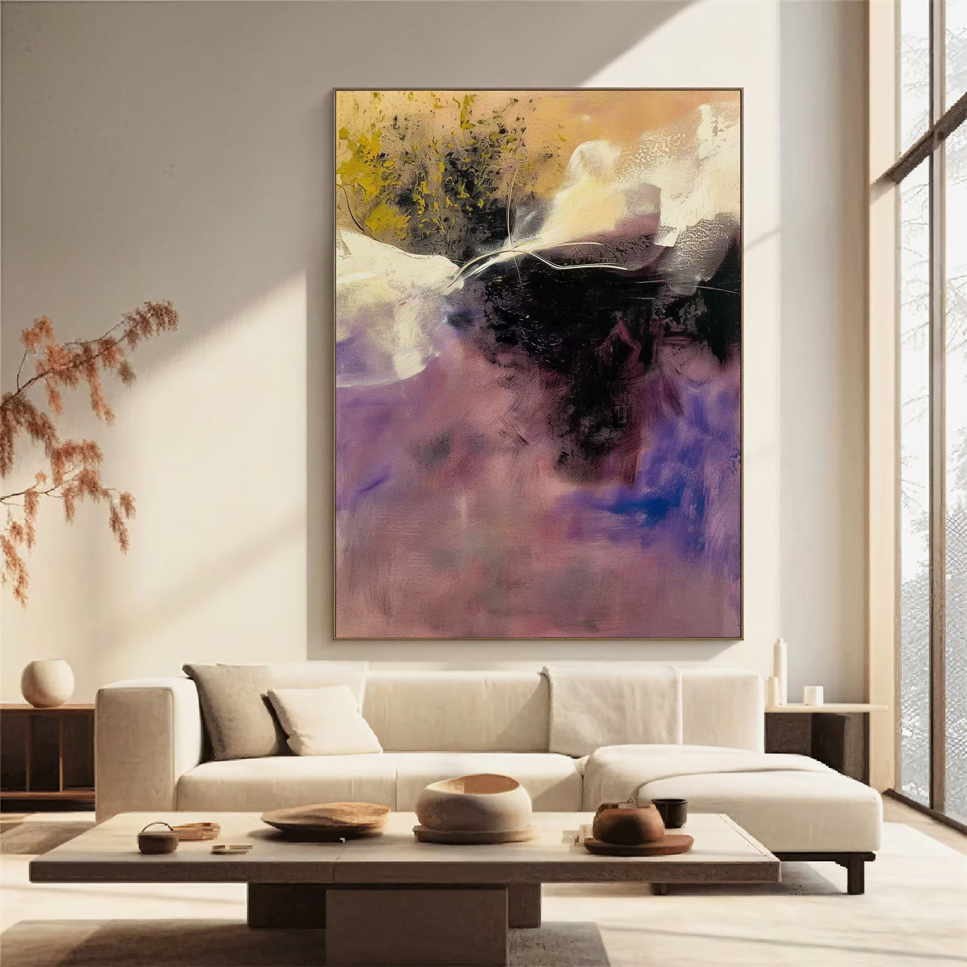 Textured Violet Dynamism | Plum Hues
