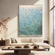 Textured Aquamarine Opulence | Blue Teal