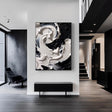Swirling Monochrome Motion | Bold Contrast