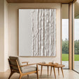 Textured Linear Divide | Ivory Stripes