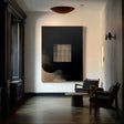 Geometric Luminous Grid | Dark Abstract