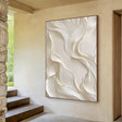 Textured Wave Serenity | Ivory Flow