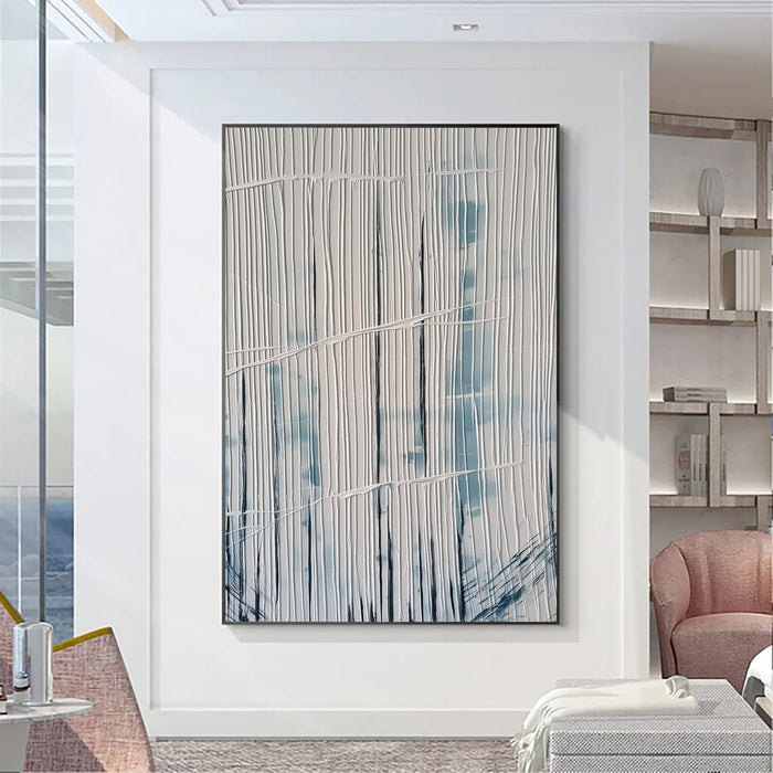 Textured Linear Flow | Blue Whisper
