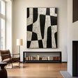 Textured Geometric Rhythm | Black White