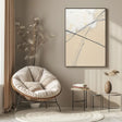 Textured Lineal Elegance | Beige Black