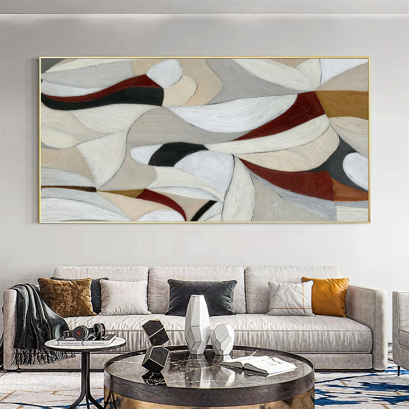 Textured Geometric Opulence | Neutral Rhythm