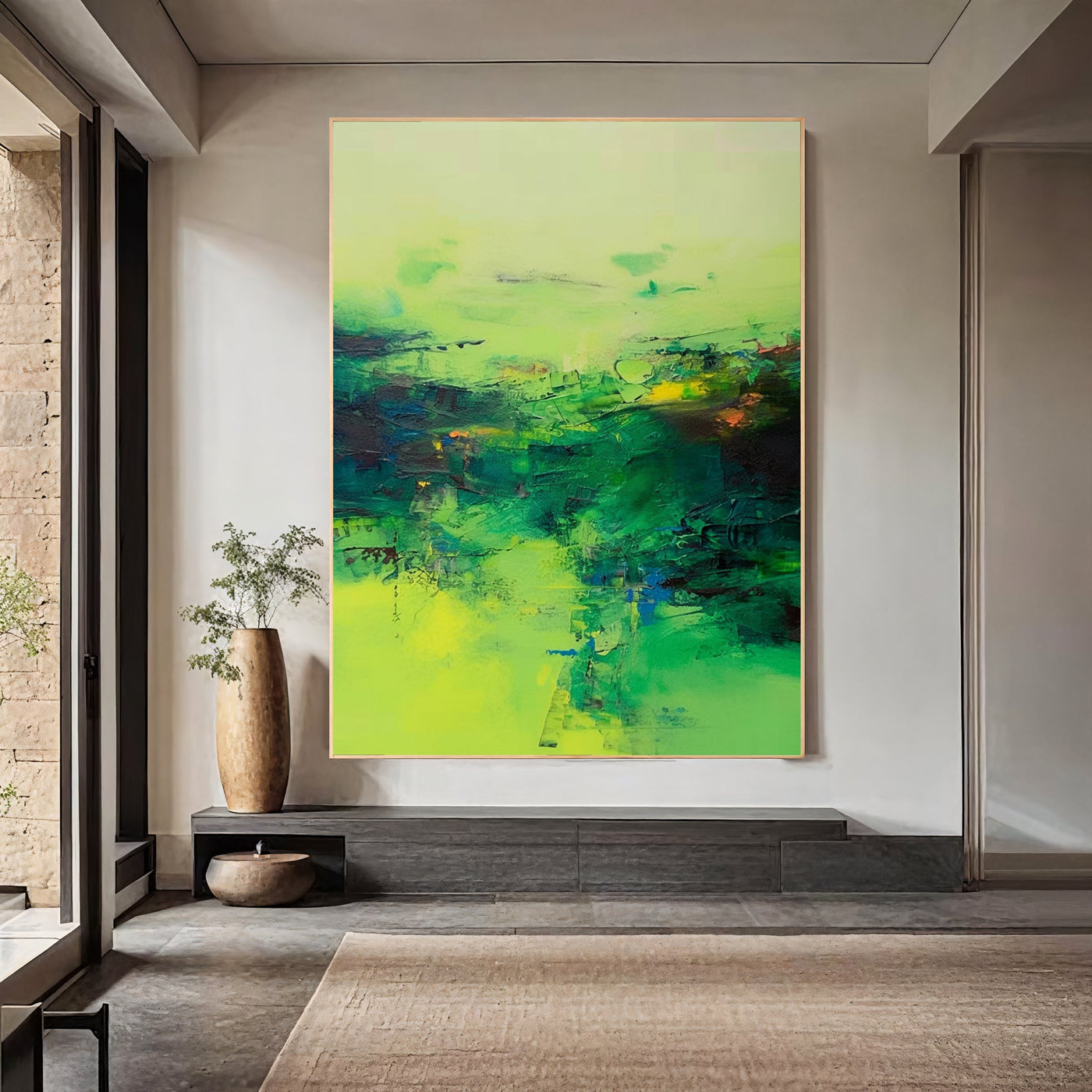 Textured Verdigris Opulence | Green Citrine