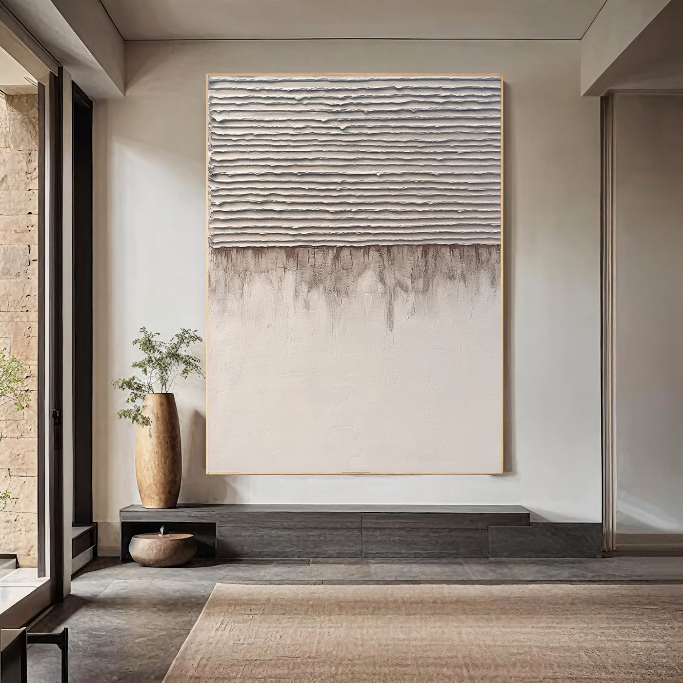 Textured Beige Depth | Taupe Hues