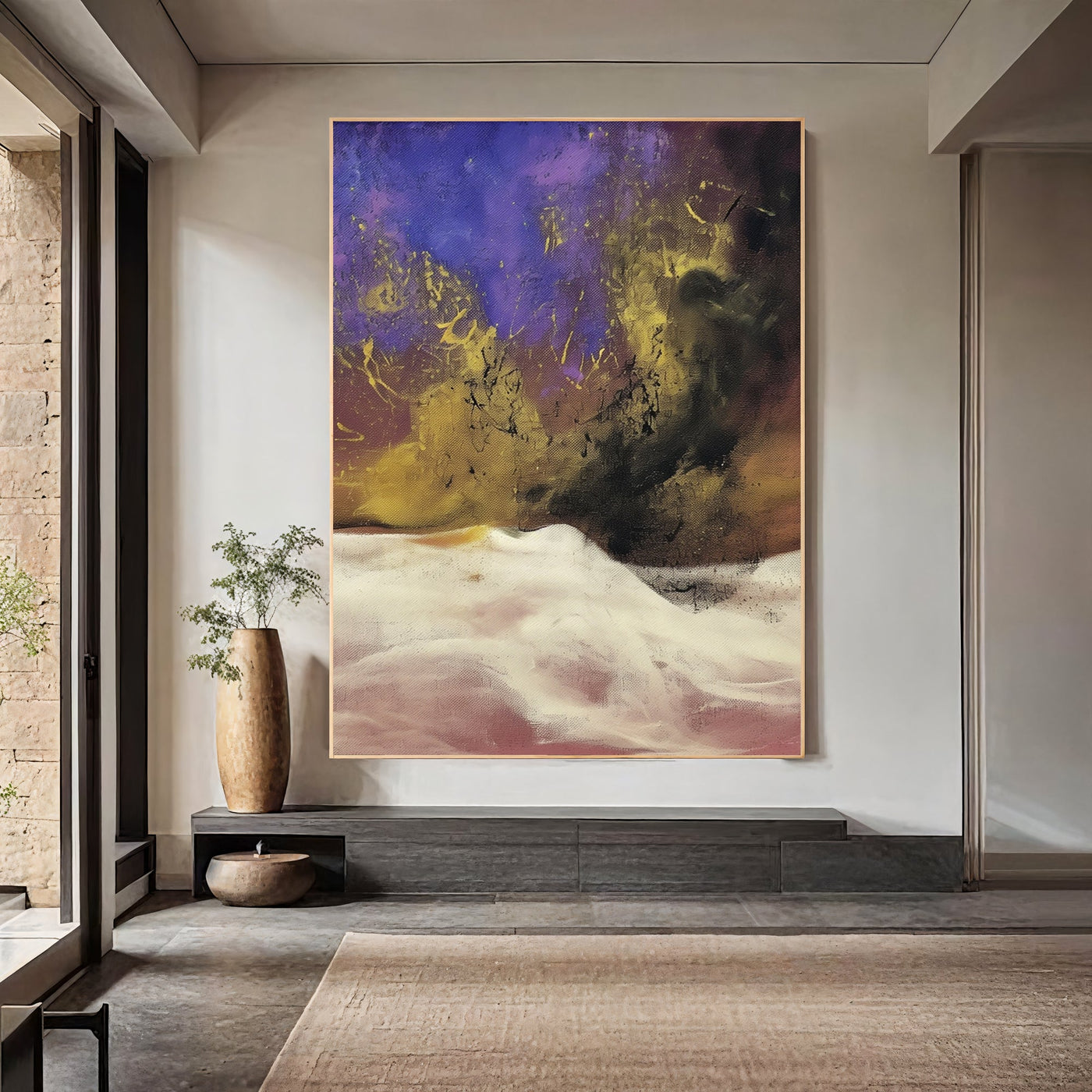 Textured Purple Vitality | Gold Accents