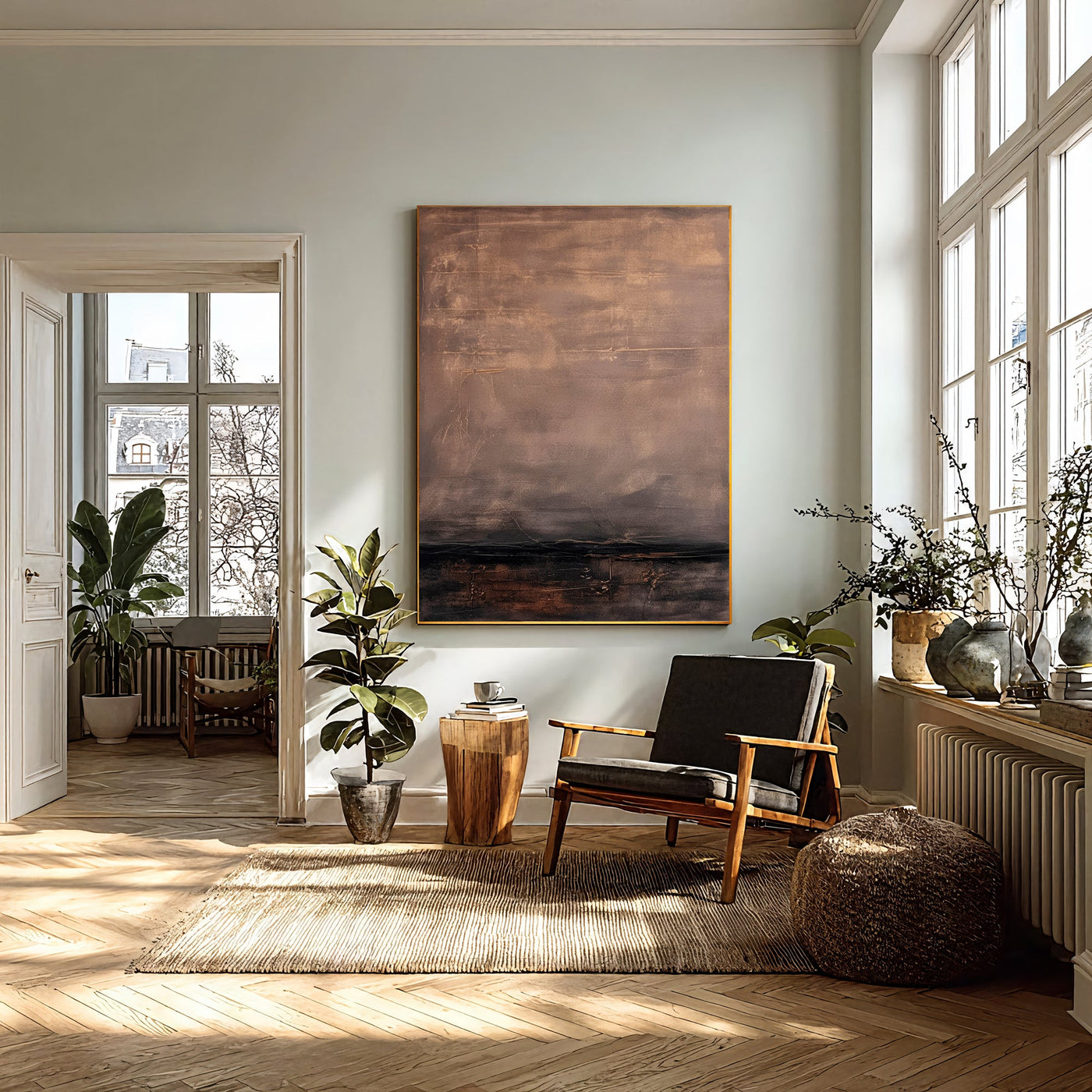 Textured Earthy Opulence | Brown Beige
