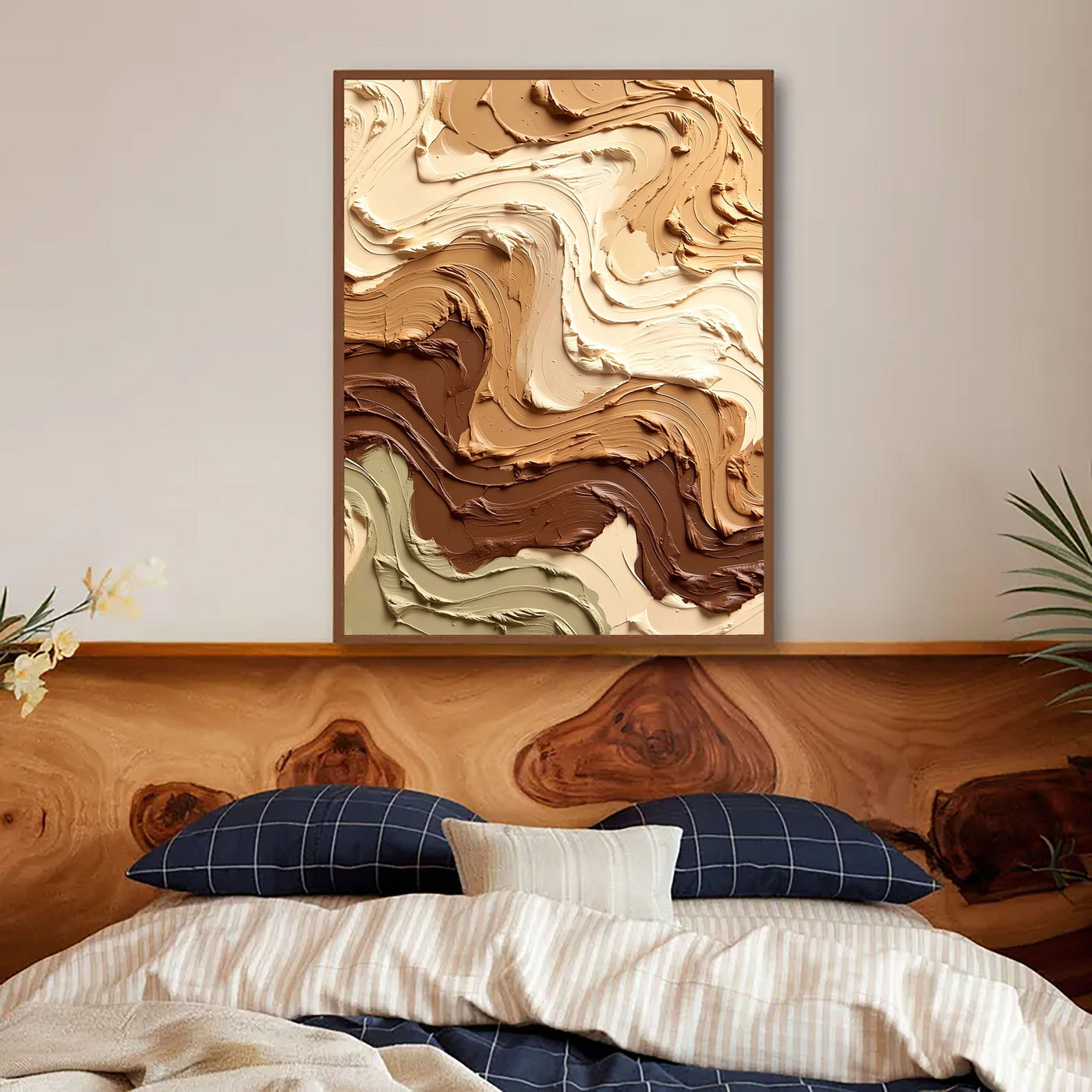 Textured Earthy Swirls | Neutral Flow