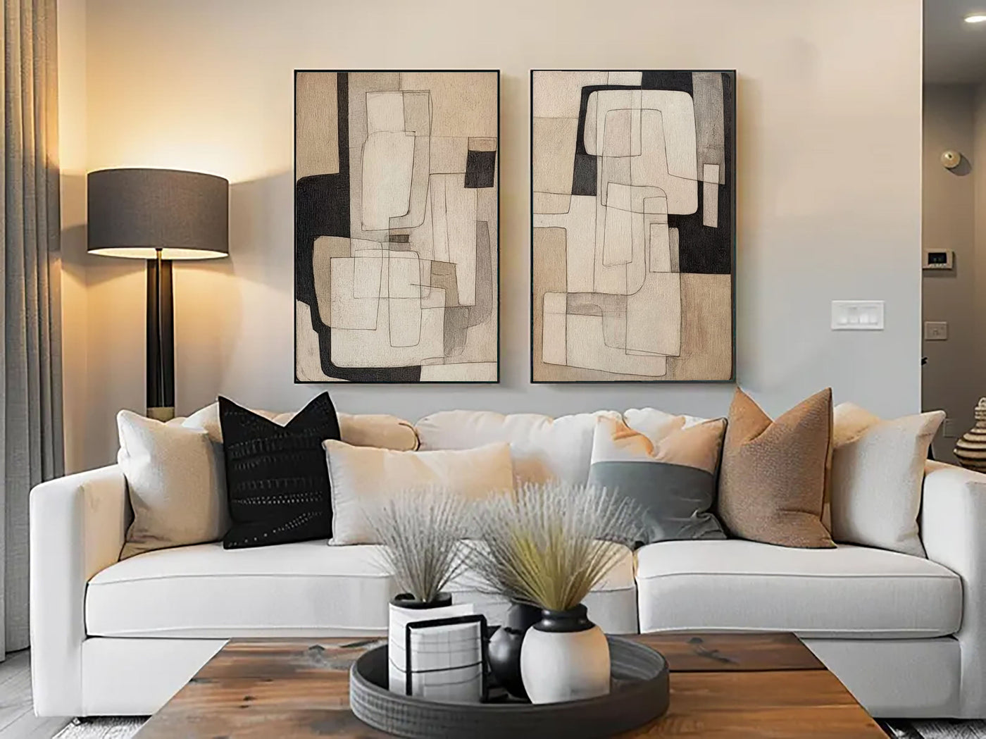 Earthy Geometric Forms | Neutral Tones