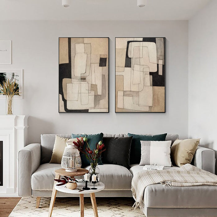 Earthy Geometric Forms | Neutral Tones