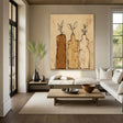 Textured Vase Trio | Warm Neutrals