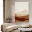 Textured Layered Peaks | Earth Tones