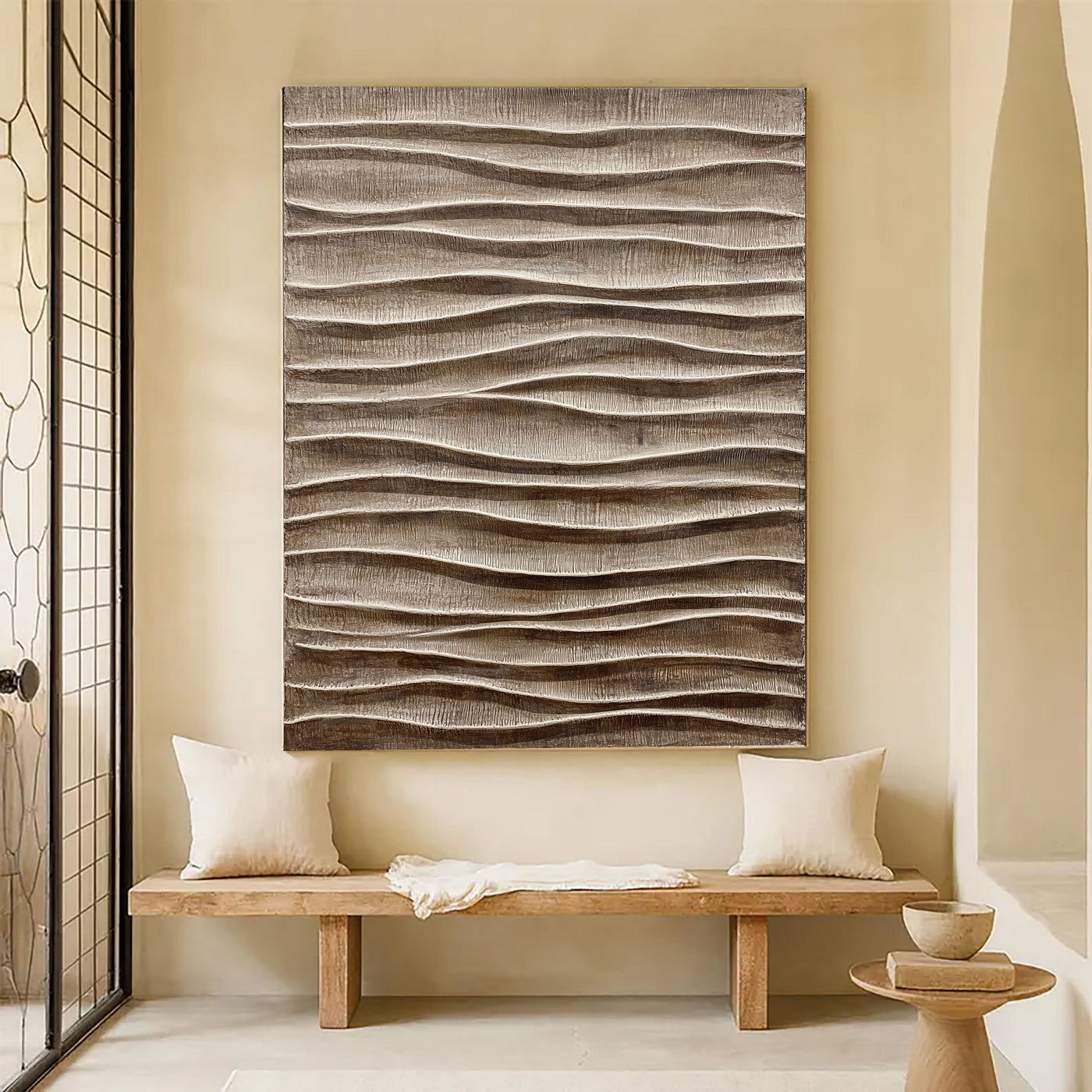 Textured Wavy Serenity | Neutral Swells