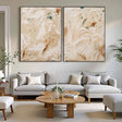 Earthy Brushstroke Harmony | Neutral Tones