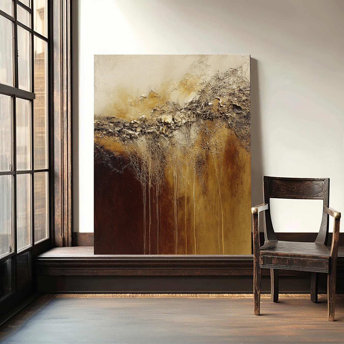 Textured Rooted Veins | Bronze Ivory