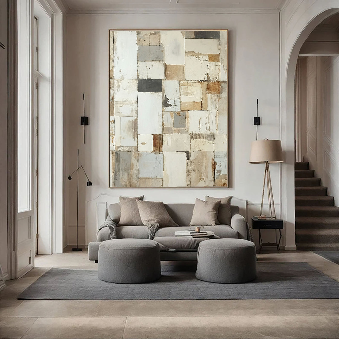 Textured Neutral Mosaic | Beige Patch