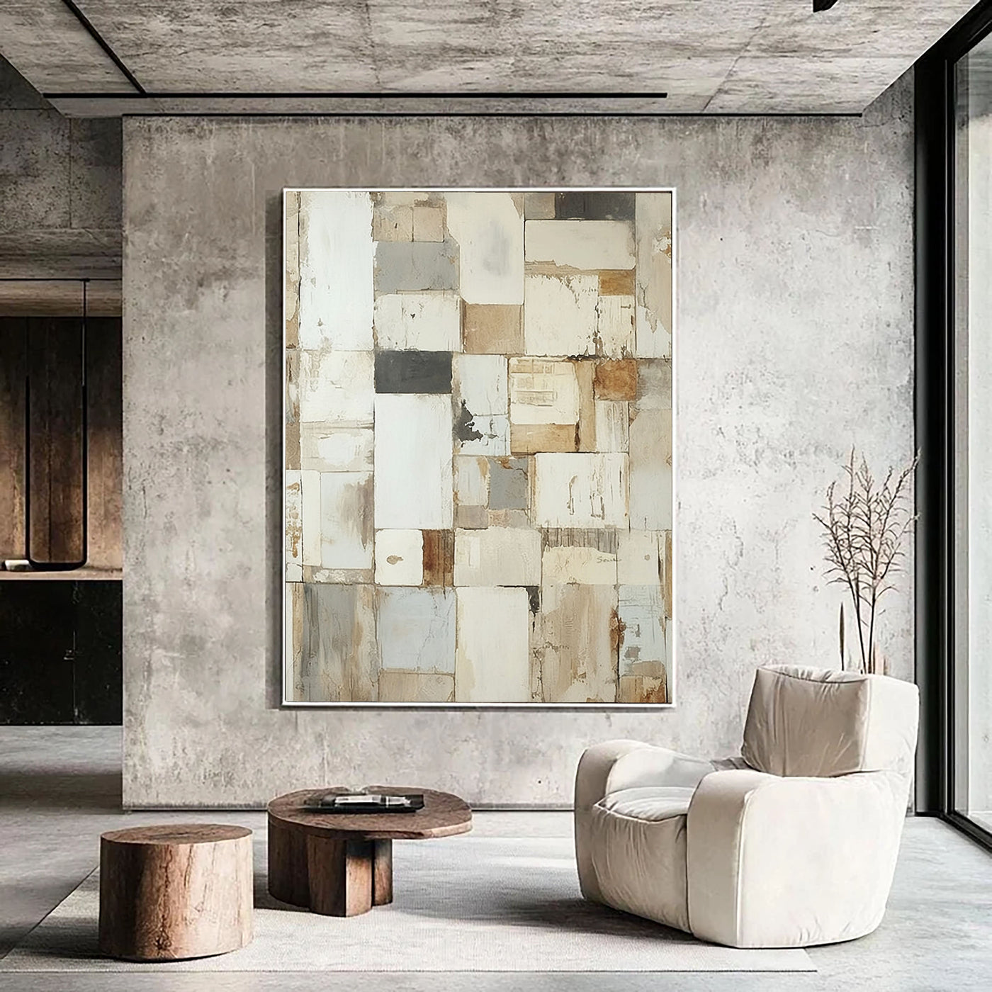 Textured Neutral Mosaic | Beige Patch