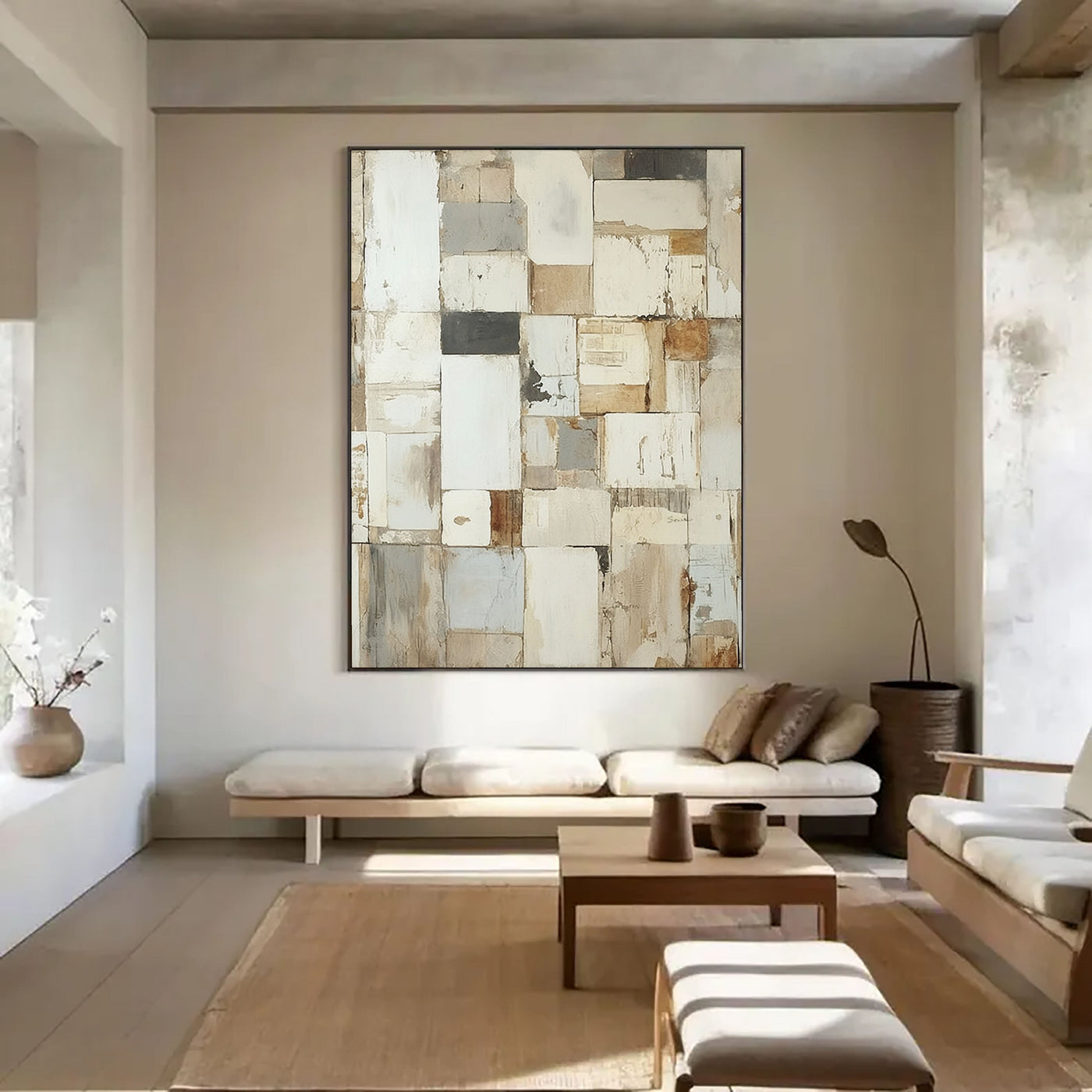 Textured Neutral Mosaic | Beige Patch