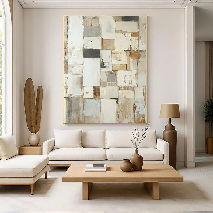 Textured Neutral Mosaic | Beige Patch