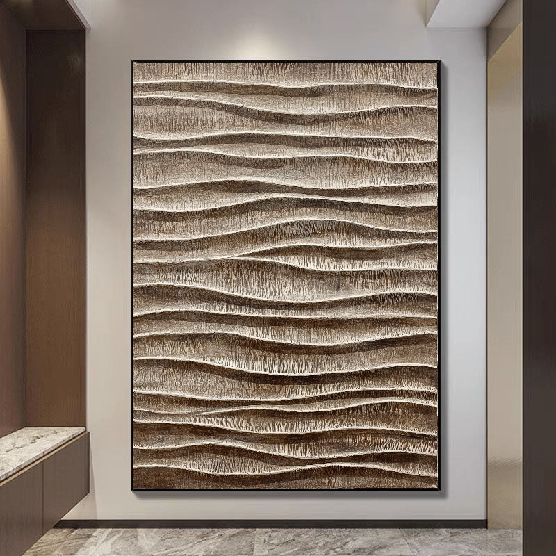 Textured Wavy Serenity | Neutral Swells