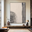 Textured Minimalist Circles | Charcoal Lines