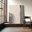 Textured Minimalist Circles | Charcoal Lines