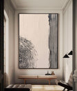 Textured Minimalist Circles | Charcoal Lines