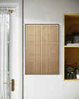 Textured Woven Serenity | Beige Grid