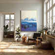 Textured Azure Sophistication | Blue Purple