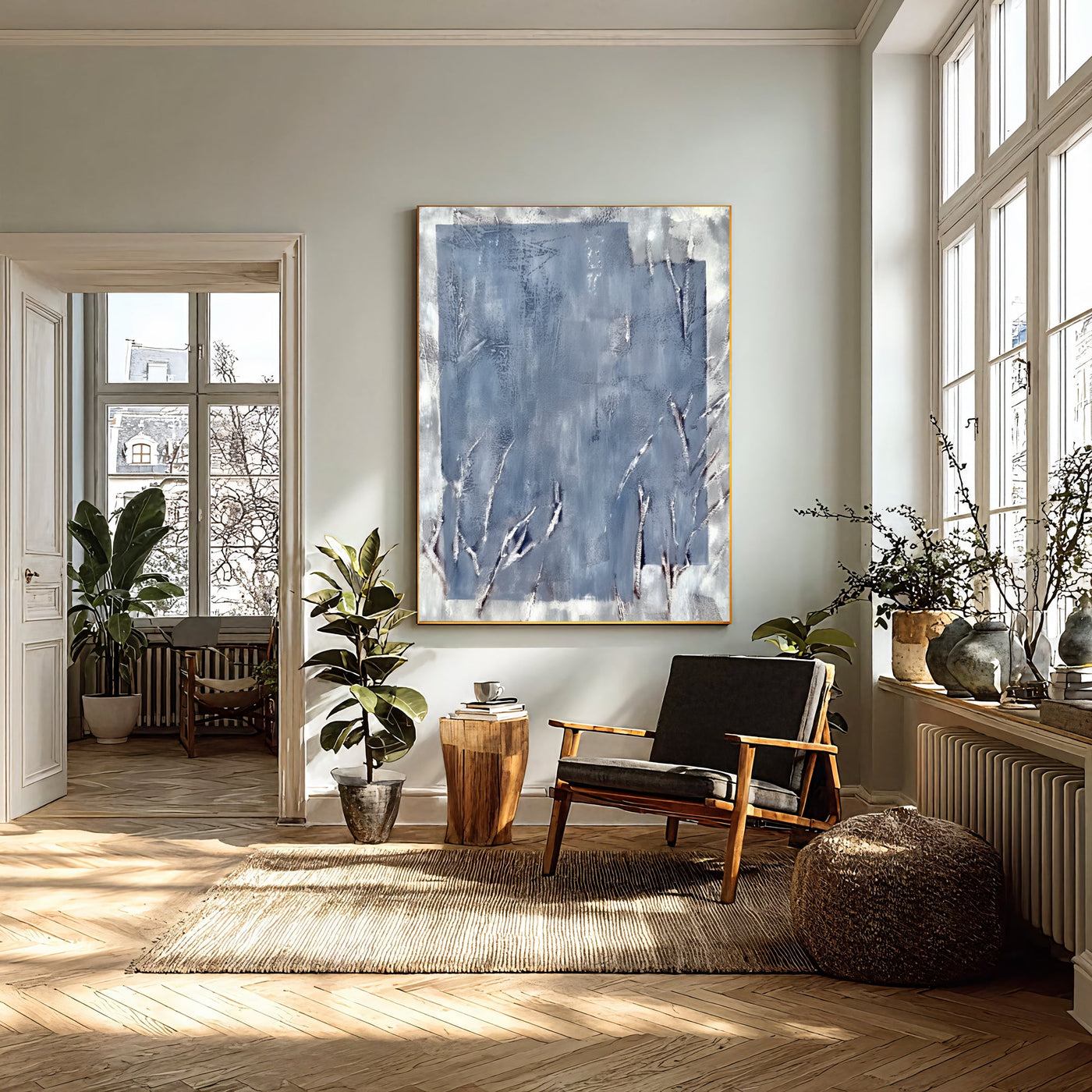 Textured Blue Frost | Silver Hues