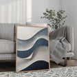Textured Wave Serenity | Indigo Flow