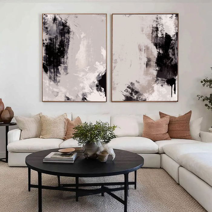 Bold Brushstroke Drama | Black White