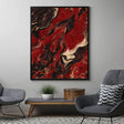 Textured Crimson Surge | Ebony Swirl