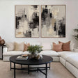 Minimalist Monochrome Brushstrokes | Urban Echo