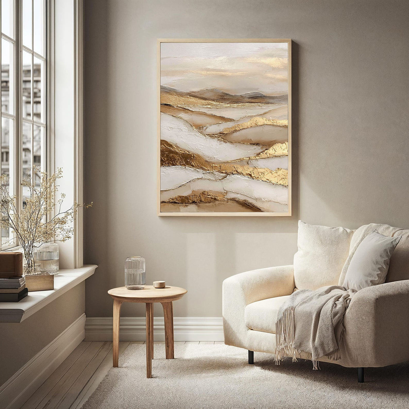Textured Earthly Elegance | Golden Vista