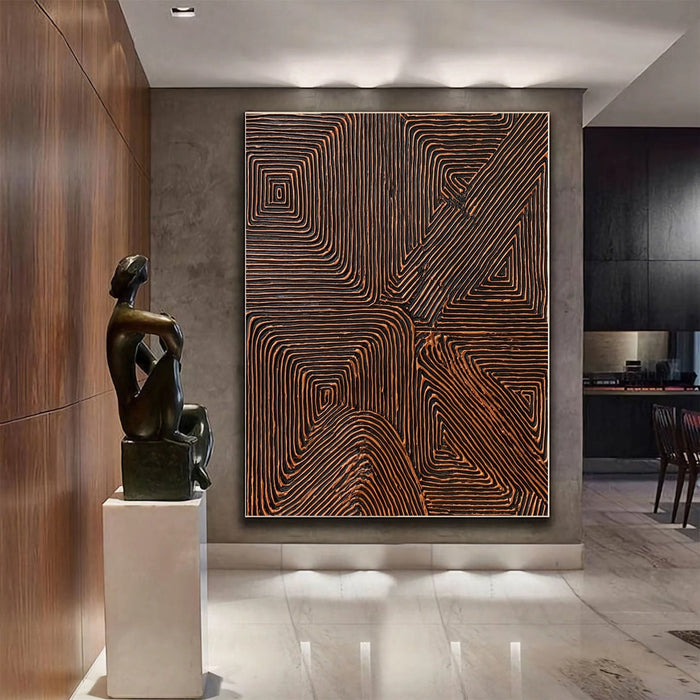 Geometric Pulse Rhythm | Copper Maze