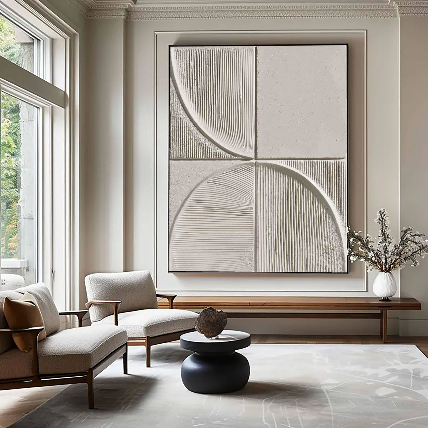 Textured Geometric Rhythm | Ivory Arc
