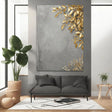 Gilded Foliage Opulence | Gray Backdrop
