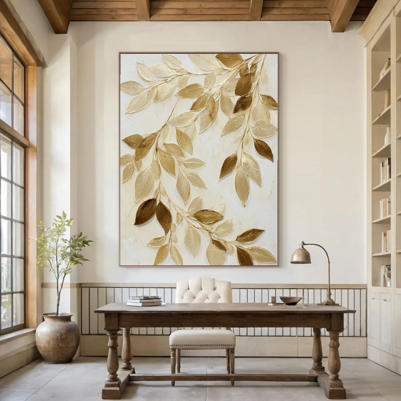 Textured Gilded Foliage | Golden Boughs