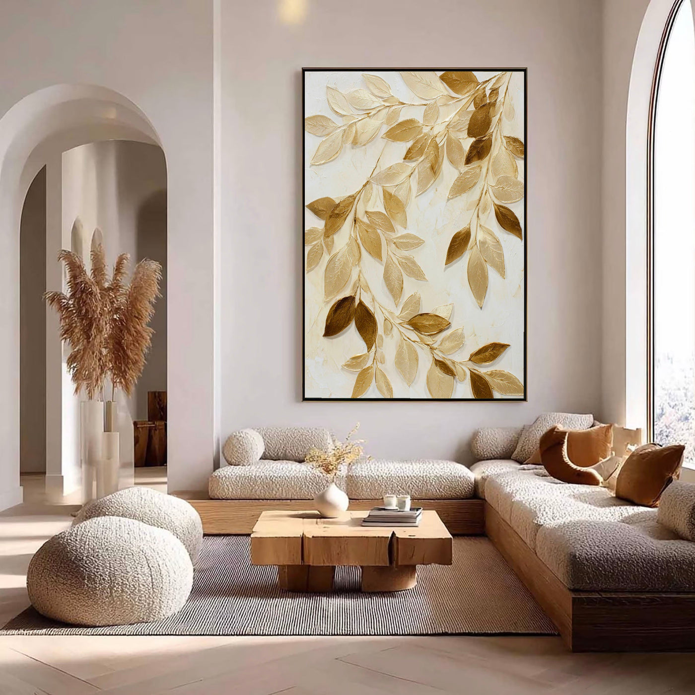 Textured Gilded Foliage | Golden Boughs