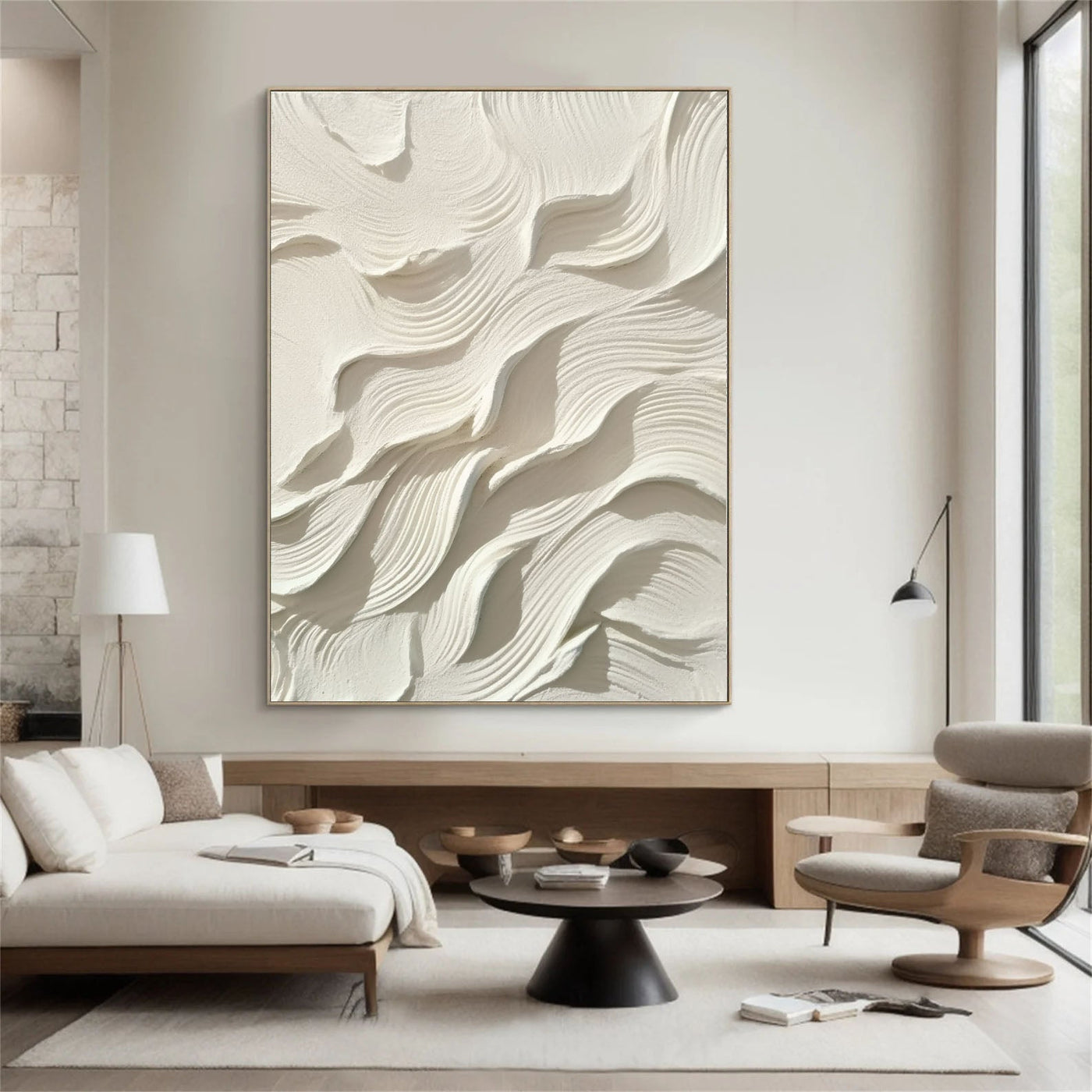 Textured Beige Dynamics | Neutral Wave