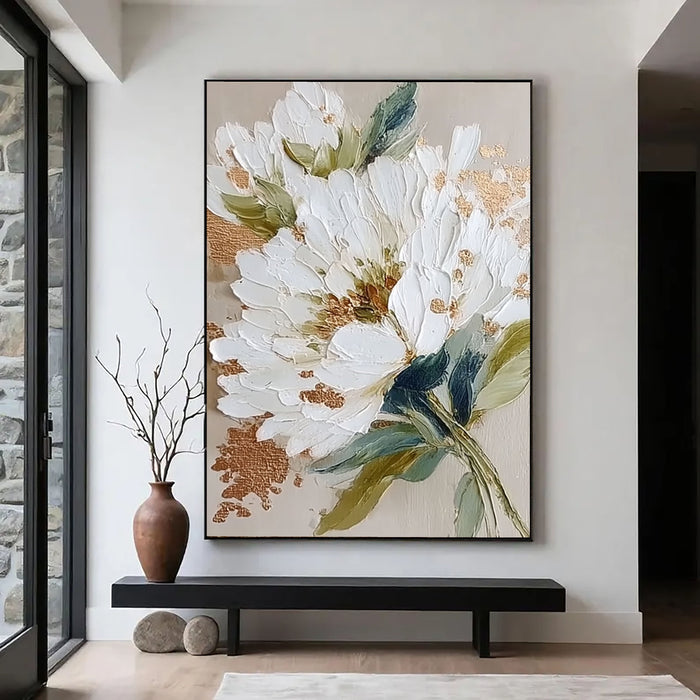 Luminous White Blossoms | Gold Dust