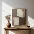 Textured Minimalist Blocks | Beige Gray