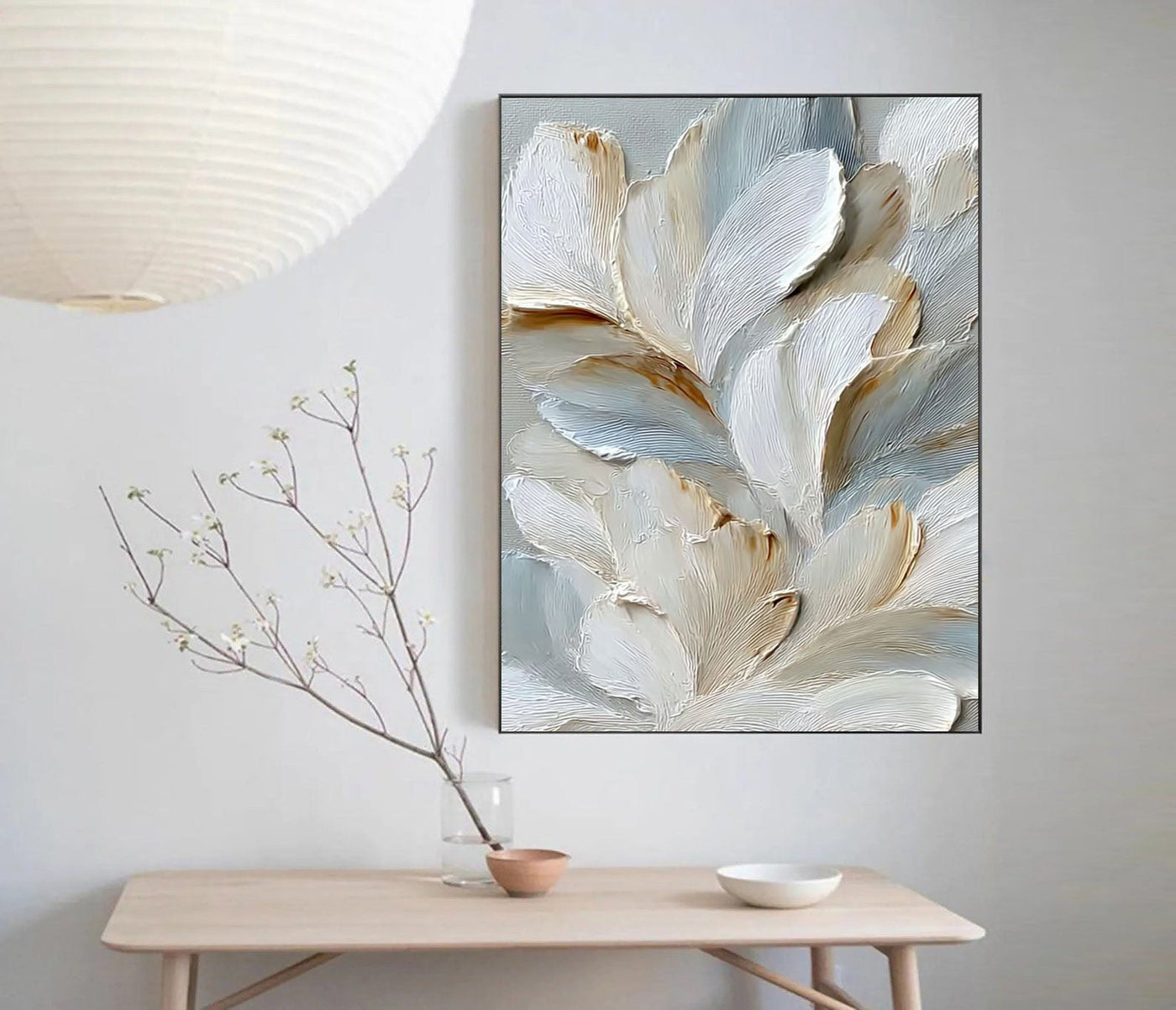 Sculpted Petal Grace | Soft Neutrals