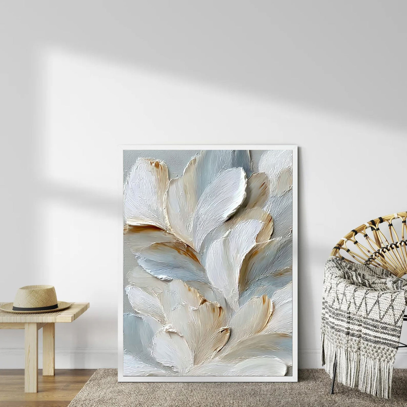Sculpted Petal Grace | Soft Neutrals