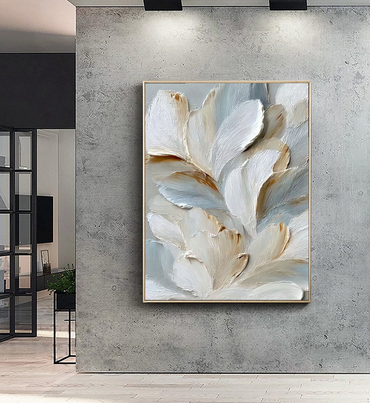 Sculpted Petal Grace | Soft Neutrals